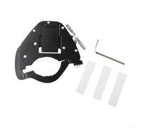 Système de croisière moto activé par le pouce, acier noir | Système activé par le pouce, construction en acier inoxydable, finition noire, boulon fixé, montage