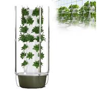 Système de croissance hydroponie Auto-circulation d'eau LED Lumières intérieures Herb Garden Vertical Planter Espace Sauver pour la cuisine Balcon à usage domestique Fruits frais Rougeurs verts Assemb