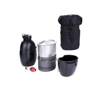 Système de cuisson Bushcraft Dragon avec bouteille d'eau Multi - Fuel-Noir