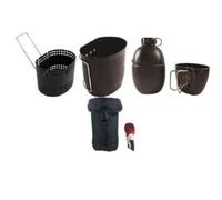 Système de cuisson Bushcraft "Dragon" Crusader MKII - 6 pièces-noir