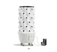 Système de culture aéroponique en tour, kit de culture hydroponique verticale, jardinière hors-sol sur roulettes, pour herbes aromatiques, légumes et fleurs d'intérieur et d'extérieur(6 layers)