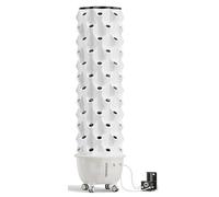 Système de culture aéroponique en tour, kit de culture hydroponique verticale, jardinière hors-sol sur roulettes, pour herbes aromatiques, légumes et fleurs d'intérieur et d'extérieur(12 layers)