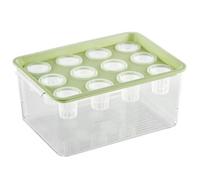 Système de Culture aquaponique hydroponique avec bac de Culture Transparent à 12 Trous et Couvercle Vert idéal pour la Maison Le Balcon ou Un Bureau.
