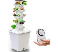 Système de Culture hydroponique, 30 Podinera Vertical Jardinera Hydroponic Tower, Kit Intelligent de Jardin intérieur