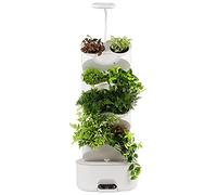 Système de Culture hydroponique, 8 Capsules, 4 étages, kit de Jardin d'herbes aromatiques d'intérieur avec Lampe de Culture et écran Tactile, Pots de pépinière pour bonsaïs, pour Herbes, fru