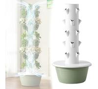 Système de Culture hydroponique à 5 Niveaux, Tour hydroponique, Contenant de Plantation à Pompe et réservoir d'eau Mobile pour Herbes, Fruits et légumes, intérieur et extérieur, 5 Niveaux ~/