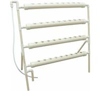 Système de Culture hydroponique GZYHDC pour 36 Sites de Culture, système de Plantation trapézoïdal à 4 tuyaux avec Pompe à Eau 110 V, éponge de Plantation et Tuyau pour la Culture de légumes