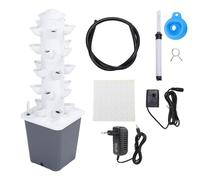 Système de Culture Hydroponique Intérieur, Tour Verticale 25 Trous, Mini Colonne, Jardinage d'Intérieur - Économie d'Espace, Système de Circulation d'Eau, Parfait pour