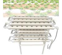 Système de Culture hydroponique, kit de Culture hydroponique à 72 Trous et 2 Niveaux, systèmes hydroponiques en PVC, systèmes hydroponiques Hors-Sol