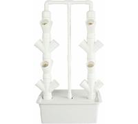 Système de Culture hydroponique, kit de Tour Verticale d'intérieur 16/24/32 Trous avec Pompe et réservoir d'eau Mobile pour Amateurs de Culture, 32 Trous