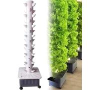 Système de Culture hydroponique, Kits de Culture en Tour hydroponique, 15 étages, 45 Plantes, Tour de Culture Verticale, système de Culture Auto-arrosant, Tour de Plantes potagères, Cadeau p