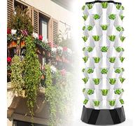 Système de Culture hydroponique Kits de Culture hydroponique 80 Pots pour Herbes d'intérieur, Fruits et légumes, Adaptateur de Tour aéroponique, Fleurs et légumes, Lits de semis et Pots en f