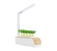 Système de culture hydroponique pour jardin d'herbes aromatiques d'intérieur avec lampe de croissance LED, minuterie automatique, réservoir d'eau de 1 l, angle réglable, jardin intelligent pour
