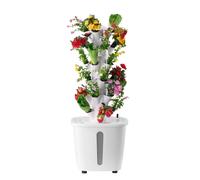 Système de culture hydroponique SucceBuy 30/50 pods, tour hydroponique verticale à 6/10 niveaux, jardin hydroponique avec pompe à eau 50Pods