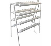 Système de Culture hydroponique Système de Culture hydroponique 70 Sites de Culture hydroponique Système de Plantation trapézoïdal à 8 tuyaux avec Pompe à Eau 110 V, éponge de Plantation et