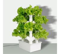 Système de Culture hydroponique,Système de Culture hydroponique Tower Garden, jardinière Verticale,Kit de Jardin intérieur,4colonnes