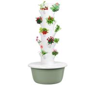 Système de Culture Hydroponique Tour de Jardin Vertical, Kit de Culture Aéroponique pour Herbes, Fruits et Légumes, Tour de Jardin Hydroponique avec 20 Pods, Système de Culture Verticale (Blanc)
