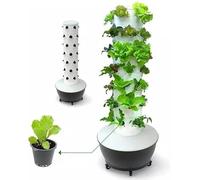 Système de Culture hydroponique, Tour hydroponique à 6 étages et 36 Capsules, kit de Culture aéroponique pour la Plantation d'herbes, de Fruits et de légumes