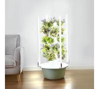 Système de culture hydroponique, tour hydroponique, kit de germination hydroponique, kit de tour verticale d'intérieur pour légumes et fruits verts, herbes aromatiques, fruits et légumes, 5 niveaux