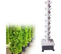 Système de Culture hydroponique, Tour hydroponique pour Herbes, Fruits et légumes d'intérieur - Tour Airline avec hydratant, minuterie, Adaptateur, pour Herbes, Fruits