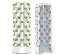Système de Culture hydroponique Vertical d'intérieur, Tour de Culture hydroponique Multicouche pour Herbes, Fruits et légumes (6 Couches, 48 Pots)