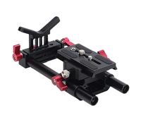 Système de de Rail D'Appareil Photo Reflex Numérique, Kit de Base à Dégagement Rapide Pince de Universelle en Aluminium 15 Mm Tige Double Rail avec Vis Filetées