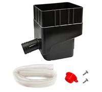 Système De Déviation De l'eau, Système De Collecte d'eau De Pluie avec Tuyau De 101,6 Cm, Récupérateur Collecteur Eau De Pluie pour Le Jardinage, Cours, Terrasse Black