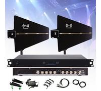 Système de Distribution D'alimentation pour Antenne Uhf Antenne Directionnelle Active Gamme de Fréquences 450-950Mhz Amplificateur de Signal pour Microphone Sans Fil