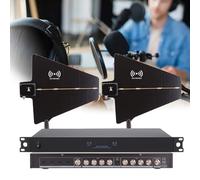 Système de distribution d'antenne sans fil pour microphones UHF, amplificateur actif avec 8 entrées et 16 sorties, ports en cascade pour l'amélioration du signal multicanal