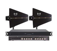 Système de distribution d'antenne sans fil UHF, récepteurs directionnels actifs avec 8 sorties, 2 ports en cascade, amplificateur de signal micro sans fil longue portée pour spectacles en direct