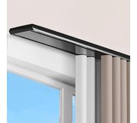 Système de douche à double fonction et douche à main, 5,7 m / 18.7ft à double rangée, noir et blanc, accessoire de salle de bain moderne pour une expérience de douche de luxe