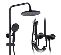 Système de douche à effet pluie, ensembles robinets réglables en hauteur avec remplisseur baignoire et bidet, pommeau main