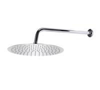 Système de douche acier inoxydable 201 argenté avec douchette à main, pomme de douche ronde, buses anticalcaire, tuyau 150 cm, robinetterie réglable pour installation murale spa balnéo