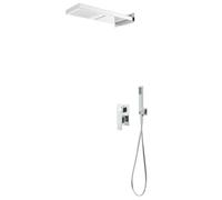 Système de Douche Acier Inoxydable 201 Argenté Douchette Salle de Bain vidaXL
