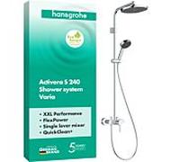Hansgrohe Activera s showerpipe 240 - 1 jet - EcoSmart - mitigeur - chrome 28875000