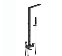 Système de douche avec pommeau de douche, ensemble de robinet de douche mural à poignée unique, ensemble combiné de douche avec douchette à main, pulvérisateur de bidet, rotatif