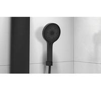 SCHÜTTE Samoa Rain 60576 Panneau de douche avec étagère en verre thermostatique et système de douche avec technologie innovante de rayonnement en velours, ensemble de douche (douche à effet pluie avec