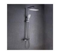 Système de douche de pluie thermostatique Waterfall Shower Faucet Set complet de douche murale Complete douche ensemble de douche en laiton Boucheur de pluie avec bec de baignoire, douche à main