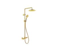 Duravit Colonne de douche thermostatique MinusFlow 1000 TH4282008034 Or poli 2 consommateurs