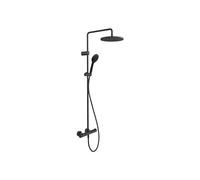 Duravit Système de douche 1000 MinusFlow TH4282008046 - thermostatique, 2 consommateurs, Noir mat