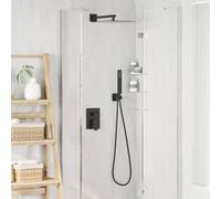 Système de Douche Encastré Réglable Acier Inoxydable 201 Pommeau en vidaXL vidaX