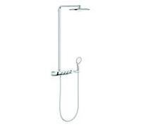 Système de douche Grohe Rainshower SmartControl 360 Duo 26250LS0, moon white, avec mitigeur thermostatique apparent
