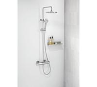 HANSA HANSABASIC Mitigeur de douche à effet pluie, garniture de douche, chromé, 55350110