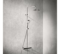 Hansa Hansamicra SystÃšme de douche, douche de tÃªte 200mm, ronde, 3 jets, saillie 445-470mm, 44350130, Coloris: chrome - 44350130