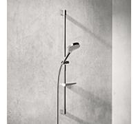 Hansa Ensemble barre murale HANSAVIVA 971 mm douchette 3 jets, flexible et porte-savon chrome