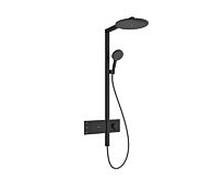 Système de douche hansgrohe Raindance Alive S 24595670 2 modes de pulvérisation avec ShowerSelect Comfort , noir mat