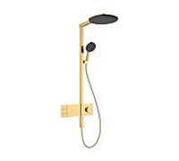 Système de douche hansgrohe Raindance Alive S 24596990 2 modes de pulvérisation économie d'eau avec ShowerSelect Comfort , EcoSmart, optique or poli