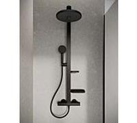 Système de douche Ideal Standard Alu+ BD583XG avec thermostat Ceratherm , 2 Ablagen , Silk noir
