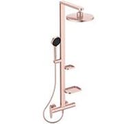 Système de douche Ideal Standard Alu+ BD584RO avec mitigeur de douche, cartouche FirmaFlow, 2 Ablagen , rosace