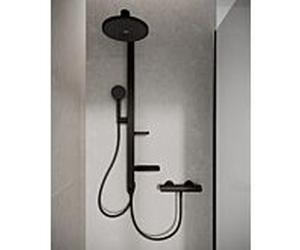 Système de douche Ideal Standard Alu+ BD585XG sans robinetterie, Silk Noir